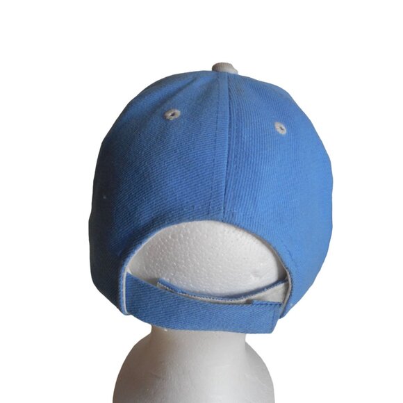 New York Embroidered Adjustable Baseball Cap Baby Blue white one size fits - Picture 3 of 8